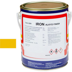 Hydroton Iron Alkyd Finish Βερνικόχρωμα Μετάλλου Κίτρινο Ral-1023 Gloss 2.5lt