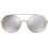 Michael Kors MK 1027 11936G Γυναικεία Γυαλιά Ηλίου Στρογγυλά Μεταλλικά Χρυσά με Γκρι Polarized Φακό