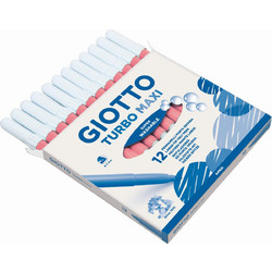 Giotto Turbo Maxi Μαρκαδόροι Ζωγραφικής Σετ Ροζ 12τμχ