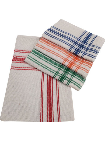 KOMVOS HOME ΣΕΤ ΠΟΤΗΡΟΠΑΝΑ 4 ΤΕΜΑΧΙΑ 45X65CM ΠΙΚΕ LINES- ΔΙΑΦΟΡΑ ΧΡΩΜΑΤΑ - ΜΙΧ - KOMVOS 7008524-1