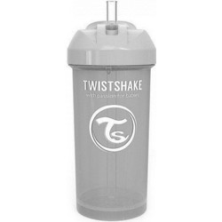 Twistshake Κύπελλο Straw Cup Pastel Grey 360ml