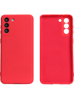 ΘΗΚΗ SAMSUNG S22 5G S901 6.1" SOLID SILICONE VELVET CAMERA GUARD RED
