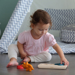 Παιδικό Puzzle PlanToys Δεινόσαυροι 3 Κομμάτια