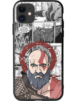 Θήκη God Of War Kratos iPhone 11 Groove TPU (Tempered Glass και TPU)