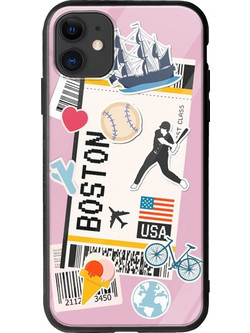 Θήκη Ticket To Boston iPhone 11 Groove TPU (Tempered Glass και TPU)