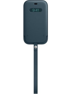 Apple Leather Sleeve with MagSafe Baltic Blue (iPhone 12 / 12 Pro)