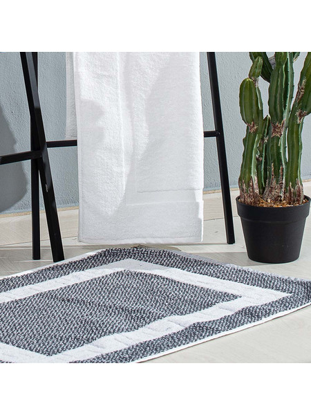 Ξενοδοχειακό Ταπέτο Μπάνιου Βαμβακερό 50x75cm 700gr/m2 Joli Γκρι