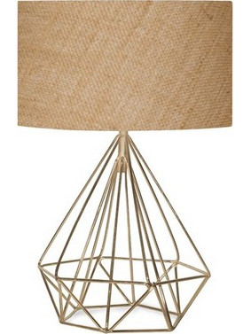 HomeMarkt HM7606.01 Πορτατίφ Ε27 Μπεζ Χρυσό