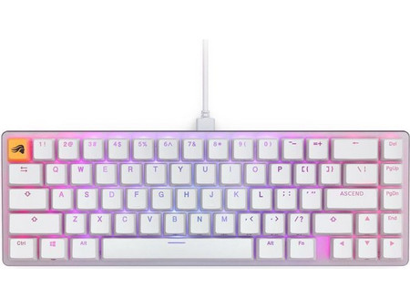 Glorious PC Gaming Race GMMK 2 Compact Μηχανικό Gaming Πληκτρολόγιο TenKeyLess με Glorious Fox Διακόπτες RGB White