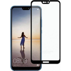 3D Tempered Glass Full Cover & Full Glue για Huawei P20 Pro - μαύρο