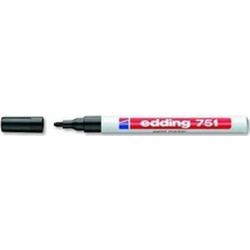 Μαρκαδόρος ανεξίτηλος Edding 751 στρογγυλή μύτη 1-2mm μαύρος