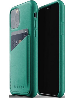 MUJJO Full Leather Wallet Case - Δερμάτινη Θήκη-Πορτοφόλι Apple iPhone 11 Pro - Alpine Green (MUJJO-CL-002-GR)