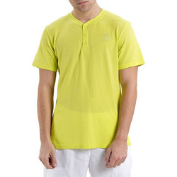 Wilson Power Seamless Henley II Ανδρικό Αθλητικό T-Shirt Lime WRA789103