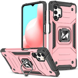 Wozinsky Ring Armor Armored Hybrid Case Cover + Magnetic Mount for Samsung Galaxy A73 gold