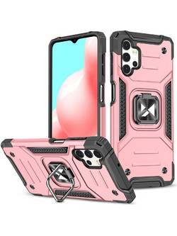 Wozinsky Ring Armor Armored Hybrid Case Cover + Magnetic Mount for Samsung Galaxy A73 gold