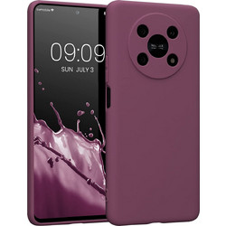 KWmobile Θήκη Σιλικόνης Honor Magic4 Lite με Πλαίσιο Κάμερας - Bordeaux Violet (58580.187)