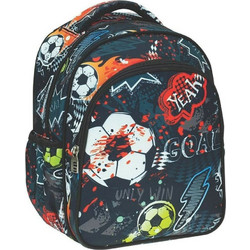 Back Me UP Football Σχολική Τσάντα Πλάτης Νηπιαγωγείου Πολύχρωμη 357-09054