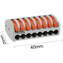 Wago 8 Way Electrical Wire Connector