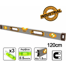 Επαγγελματικό Αλφάδι Μαγνητικό Ingco HSL38120M - 120cm HSL38120M