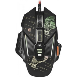 Defender Starx Ενσύρματο Gaming Ποντίκι RGB 7200 DPI Black