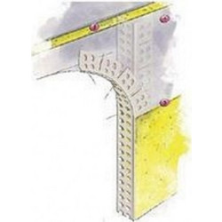 KNAUF - Γωνιόκρανο PVC Εύκαμπτο χωρίς πλέγμα, 24Χ24mm, 3.0m/τεμάχιο
