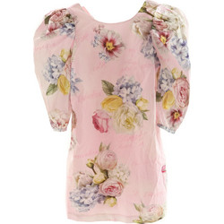 Monnalisa Παιδικό Φόρεμα Floral Ροζ 715904-5651-0090