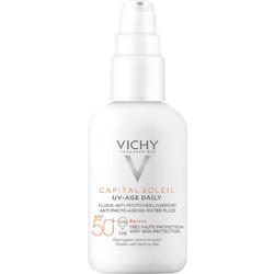 Vichy Capital Soleil UV-Age Daily Αντηλιακή Κρέμα Προσώπου Αντιγηραντική SPF50 40ml