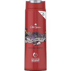 Old Spice Night Panther Σαμπουάν & Αφρόλουτρο για Επανόρθωση 400ml