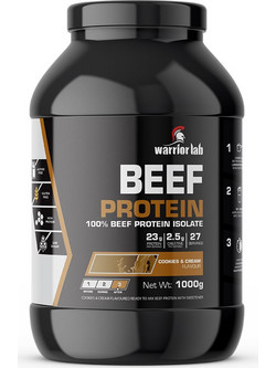 Warriorlab Beef Cookies & Cream Πρωτεΐνη Γράμμωσης Χωρίς Λακτόζη & Γλουτένη 1kg