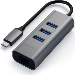 Satechi USB Hub 3.0 USB-C με 4 Θύρες USB-A / Ethernet