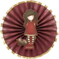 SANTORO GORJUSS ΧΑΡΤΙΝΗ ΒΕΝΤΑΛΙΑ RUBY 3 τεμ. (BR52396)