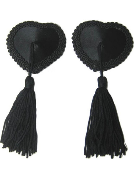 Black Heart Nipple Covers