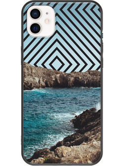 Θήκη Wild Sea iPhone 12 mini Black TPU (Μαύρη Σιλικόνη)