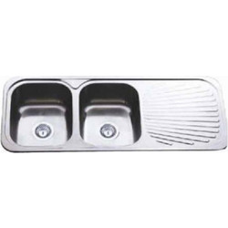 Haifel B02-157-27-81 118x48cm Ένθετος Νεροχύτης Inox Αντιστρεφόμενος