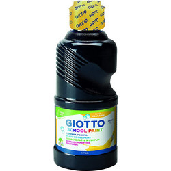 Τέμπερα Σχολική School Paint Μαύρο 250ml Giotto