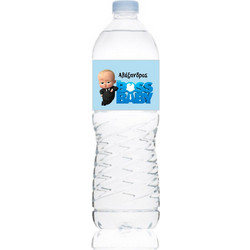 Ετικέτα Νερού Βάπτισης για μπουκάλι 0,5L Αυτοκόλλητη 20 x 4 εκατοστά με Baby Boss