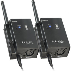 Ibiza WD200SET Ασύρματη Αναμετάδοση DMX, 16 Συχνοτήτων 2,4Ghz (Πομπός και Δέκτης)