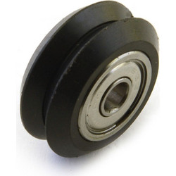Plastic Dual V-Wheel with Bearings
