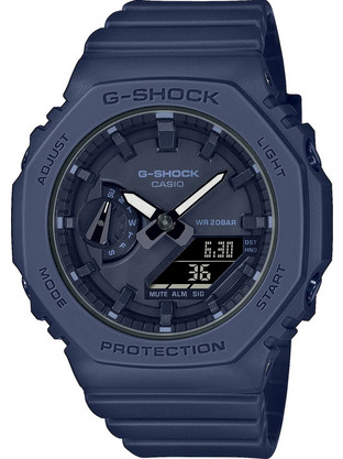 Casio G-Shock Ανδρικό Ρολόι Χρονογράφος με Μπλε Καουτσούκ Λουράκι GMA-S2100BA-2A1ER
