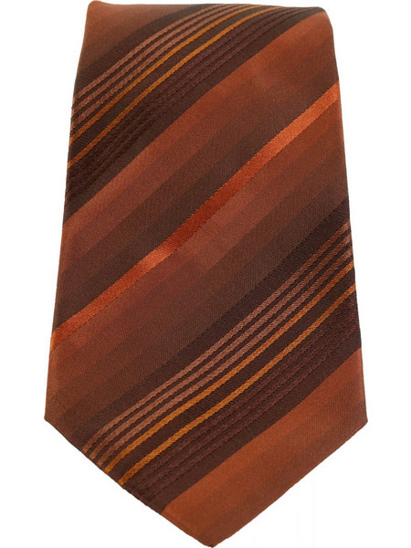 BOSS ΓΡΑΒΑΤΑ 9,5CM ΡΙΓΕ ΠΟΡΤΟΚΑΛΙ