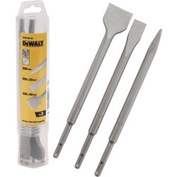 Σετ 3 τμχ καλεμι-βελονι-πλατυκαλεμο Sds-Plus DEWALT DT60330 DT60330