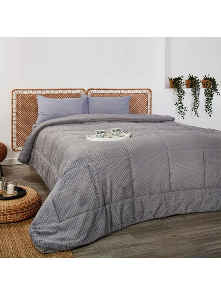 WhiteEgg Κουβερτοπάπλωμα Υπέρδιπλο 220x240 KB97-2 Light Grey