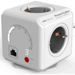 Πολύπριζο PowerCube 9710/DEEXWF Extended WiFi 4 Θέσεων Με Καλώδιο 1,5m White-Grey Allocacoc