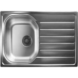 Ανοξείδωτος Νεροχύτης Inox Σατινέ MartinHome Μ49.5xΠ79.5cm Ασημί AE-805