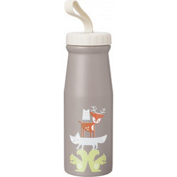 Fresk Forest Animals Παιδικό Μπουκάλι Ανοξείδωτο BPA Free Γκρι 380ml