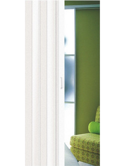 Inox Kiss Πόρτα Εσωτερική Φυσαρμόνικα PVC Λευκή 91x220cm DO200