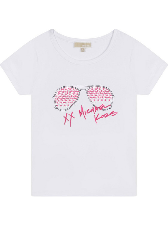 Michael Kors Παιδικό T-Shirt Κοντομάνικο Λευκό R15192-10P