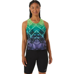 ASICS Marathon Tank Γυναικείο Αθλητικό T-Shirt Πολύχρωμο 2012C802-308