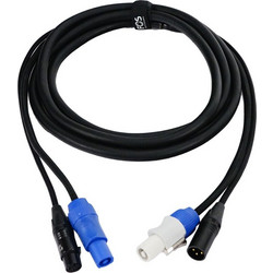 Fos Technologies FC-PDC-3 - Επαγγελματικό καλώδιο PowerCon / DMX 3 μέτρα