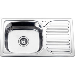 Ravenna Coimbra Ένθετος Νεροχύτης Inox 76x42cm